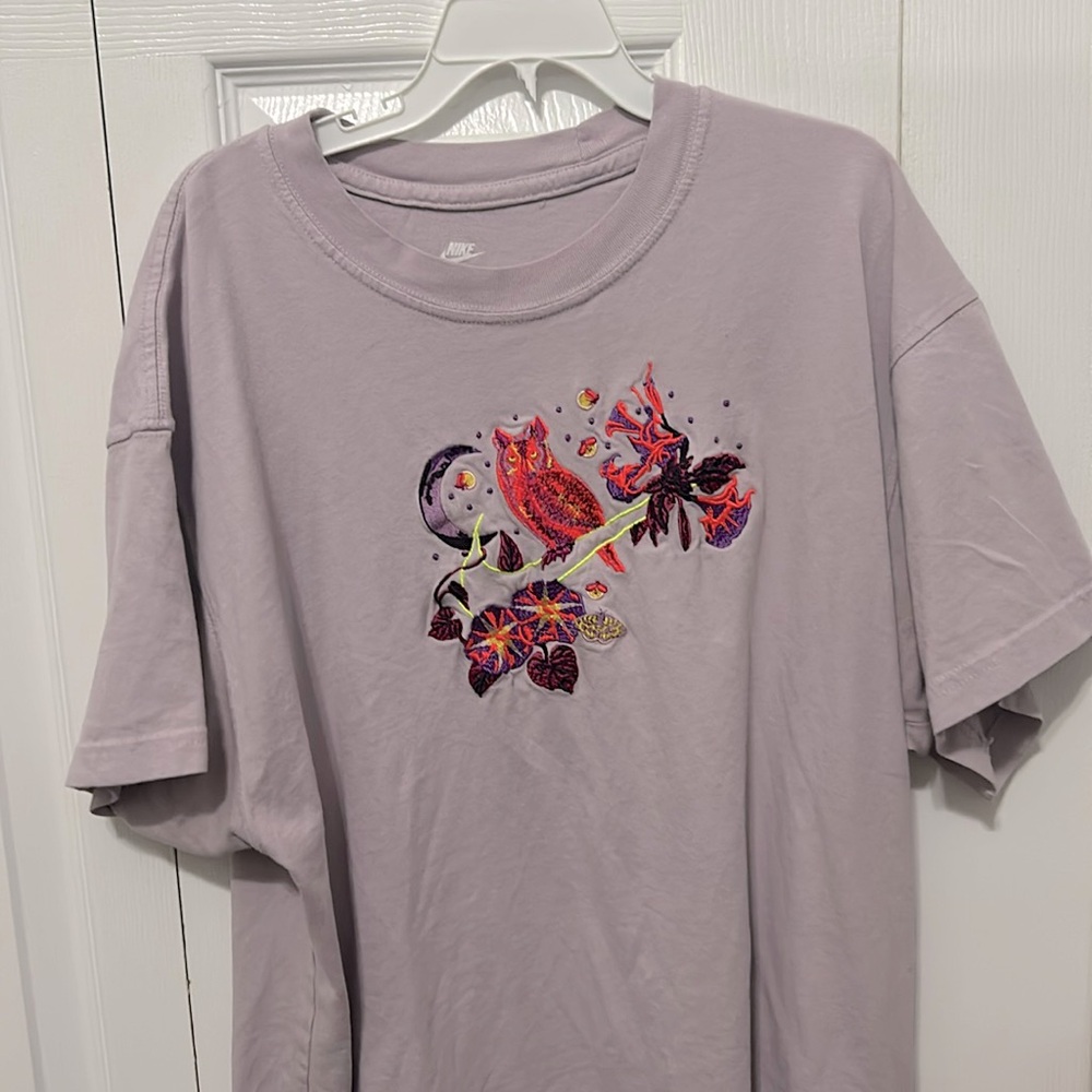 Purple owl nike shirt